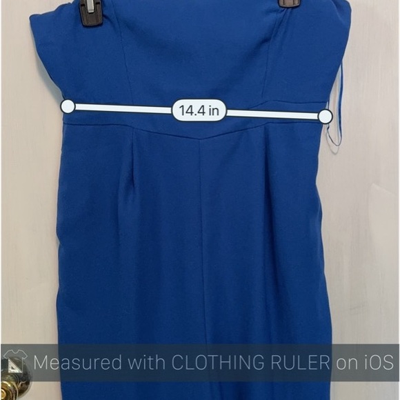 (M) 19 COOPER ST TRUE BLUE ONE SHOULDER w/ Cutout detail Sleeveless JUMPSUIT - Picture 12 of 16